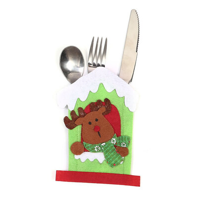 

Tailored Decoration Creative Home Party Fork Set Hat Tree Storage Tool Christmas Bag
