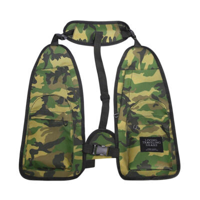 

Nylon Chest Rig Bags Vest Hip Hop Unisex Functional Harness Waistcoat Bags