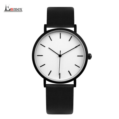 

Enmex simple Design of Light&thin watch case neutral watch in Qixi Festival gift translation three-dimensional simple temperam