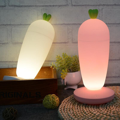 

Creative USB charging radish night light home decoration table lamp LED night light children bedside lamp atmosphere lamp