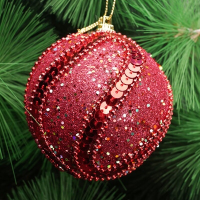 

Gobestart Christmas Rhinestone Glitter Baubles Balls Xmas Tree Ornament Decoration 8CM