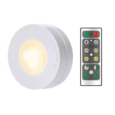 

1 Light 1 Remote Controller Touch Night Lamp Battery Powered Touch Sensor Under Cabinet Lights For Kitchen Wall Lamp