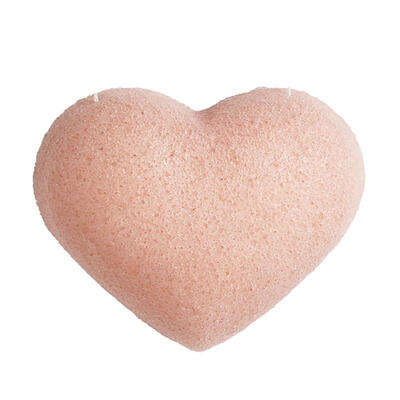 

Natural Konjac Cosmetics Puff Heart Shape Face Cleaning Sponge Wash Flutter