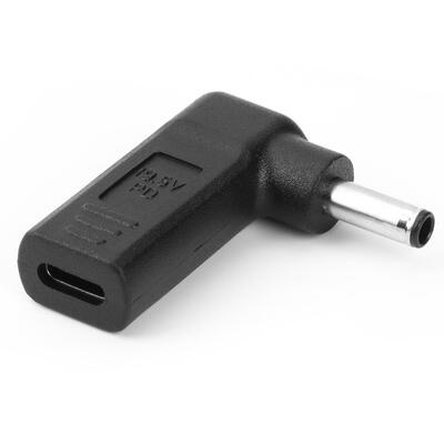 

90 Degree USB-C Type-C Female to 45x30mm DC Male Plug Converter for Dell
