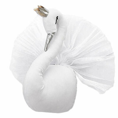 

Cute Swan Wall Art Hanging Stuffed Plush Toy Kids Room Decor Birthday Gift