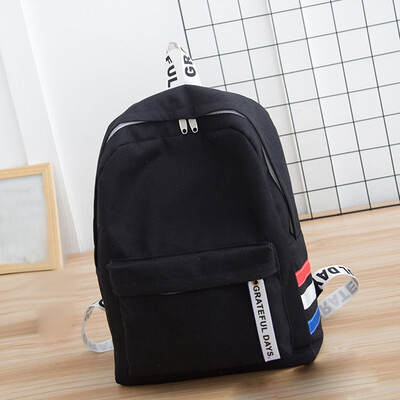 

Tailored Unisex Canvas School Bag Travel Backpack Tote Shoulder Bag Student Backpack