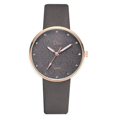 

Feature Womens Watches Gold Framed Disc Ladies Quartz Wristwatch With Rhinestone Casual Clock Fashion Zegarek Damski 50