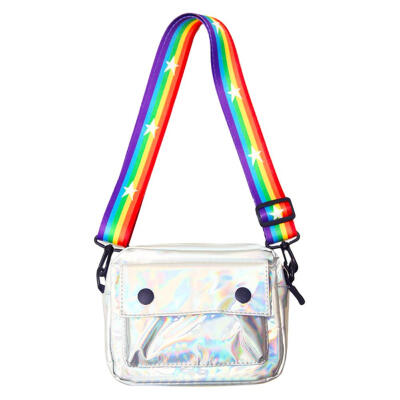 

Laser Holographic Shoulder Messenger Handbags Women Plastic Crossbody Bags