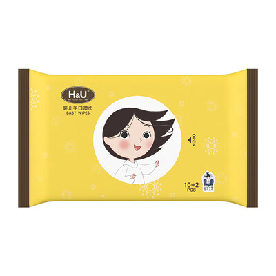 

H&UHU Aiyou baby hand wipes 102 piece with wet wipes 1 pack