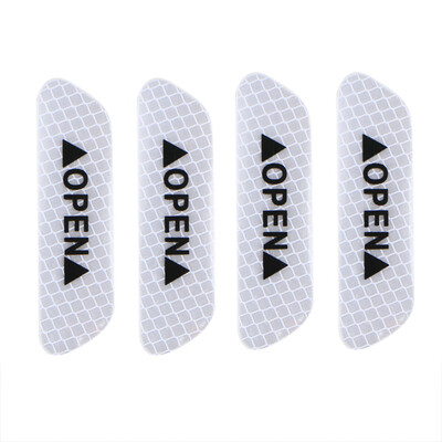 

Tailored 4PCS Super Car Door Open Sticker Reflective Tape Safety Warning Decal