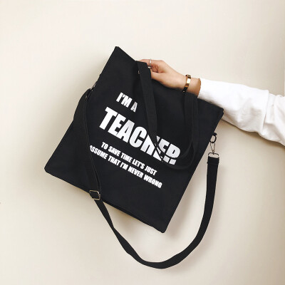 

2019 new Korean version of the tide slanting small fresh ins super fire canvas bag female literary student shoulder diagonal package