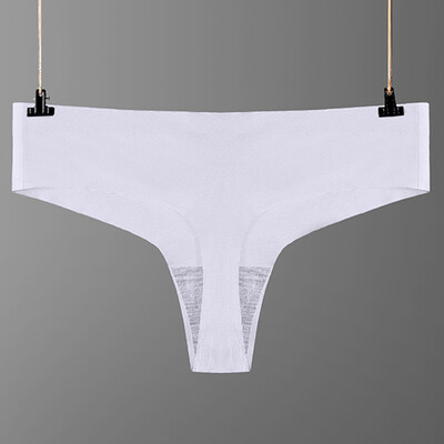 

Womens Underwear Solid Thin Seamless Lingerie Briefs Bikini Thongs Knicker Sissy