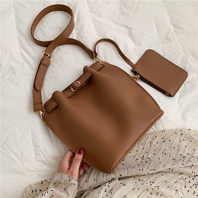 

Bags New European&American fashion handbags simple wild chic bucket bag fashion Messenger shoulder bag