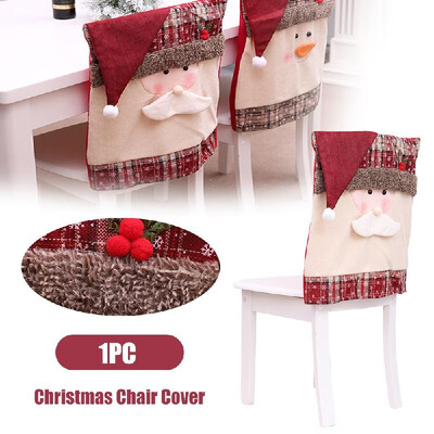 

Christmas Chair Cover Protective Covers for Chairs Christmas Party Seat Cover