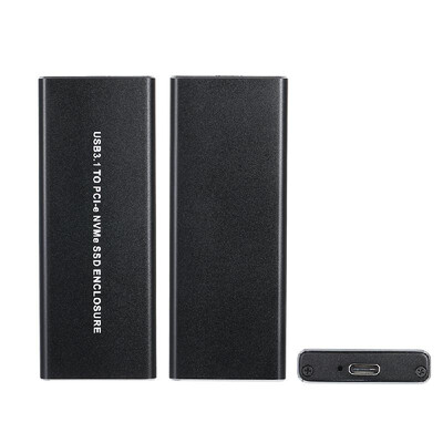 

USB31 to PCI-E NVMe SSD Enclosure Type-C 10Gbps M2 Hard Disk Aluminum External Drive