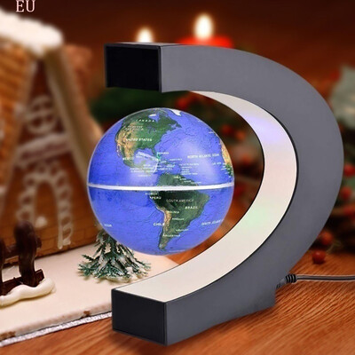 

〖Follure〗C Shape Magnetic Globe LED Light Floating Globe Home Decoration