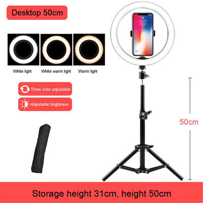 

Oasismall Fill Light For Live Streaming Tripod Cell Phone Holder For Live StreamMakeupPhotography