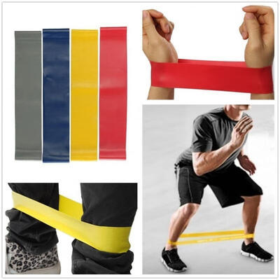 

Yoga Exercise Tension Band Belt Crossfit Training Fitness Latex Stretch Elastic