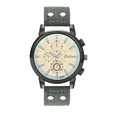 

Gobestart Fashion Leather Mens Quartz Watch Mens Watch Luxury Casual Watch Clock