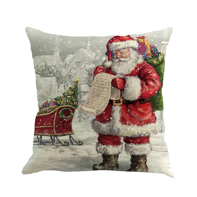 

Siaonvr Christmas Printing Dyeing Sofa Bed Home Decor Pillow Cover Cushion Cover