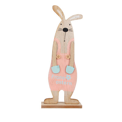 

Toponeto Easter Day Bunny Exquisite Premium Wooden Pendant Hanging Decoration