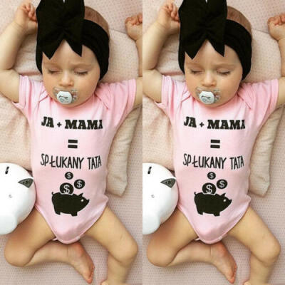 

Cute Infant Baby Girls Cotton Romper Bodysuit Jumpsuit Clothes Set Outfits 0-18M