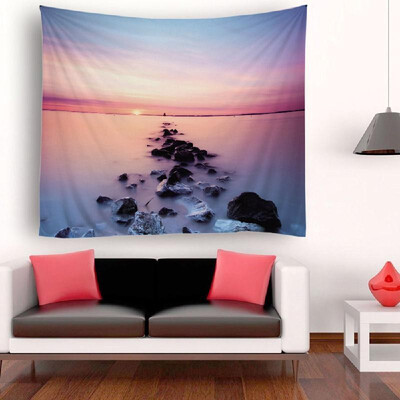 

Tapestry Wall Hanging Scenery Tapestries Seaside Scenery Tapestry Wall Decoration for Bedroom Living Room Dorm 512"X591"