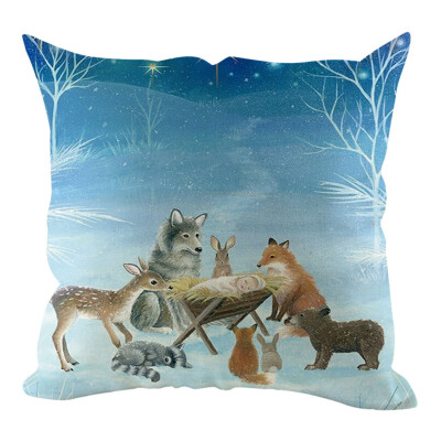 

Tailored Christmas Pillow Cover Pillowcases Decorative Sofa Cushion Cover Home Decoration