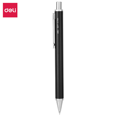

Deli deli 07mm metal activity automatic pencil single simple black DL-S377