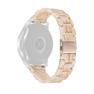 

〖Follure〗Luxury Crystal Resin Agate Beads Watch Band Strap For Samsung Galaxy watch 42mm
