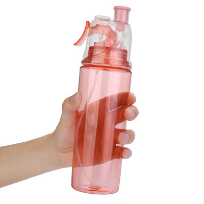 

Siaonvr 600ML Sport Cycling Mist Spray Water Gym Beach Bottle Leak-proof Drinking Cup