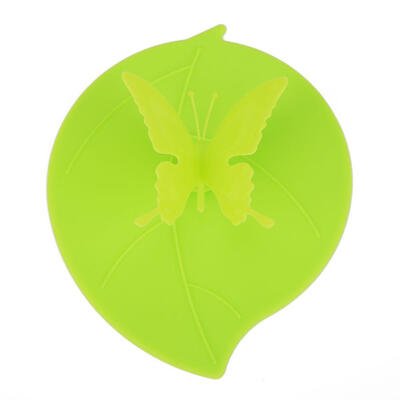 

Leaf Shape Butterfly Silicone Cup Cover Heat Resistant Leakproof Cups Lid