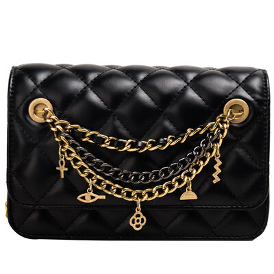 

Chao Korean version of the wild Messenger bag chain shoulder simple fashion small square bag