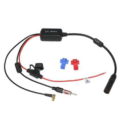 

Car FM DAB Radio Signal Amplifier Antenna Signal Booster 88-108MHz 170-240MHz