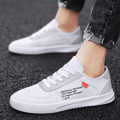 

Shoe mens tide shoes Joker breathable youth shoes new summer contrast stitching canvas shoes men