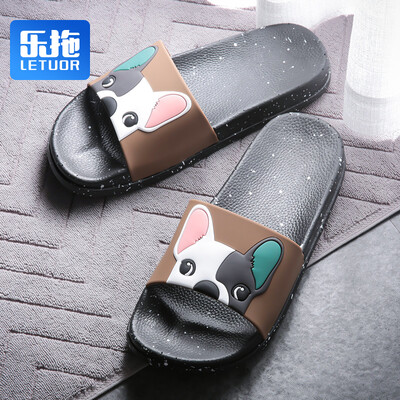 

Le drag slippers parent-child couple fashion cartoon home male SJ9576 Bao blue 43