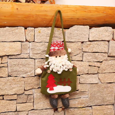 

〖Follure〗Christmas Doll Portable Apple Bag Childrens Candy Bag Santa Claus Gift Bag