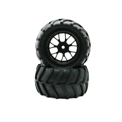 

Tailored 2PCS Car Tires Rubber Wheel Tyre 82mm For 116 RC On Road Rock Crawler Car Truck