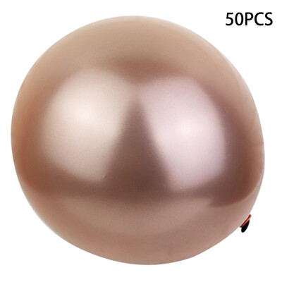 

Toponeto 50Pcs Chrome Shiny Metallic Latex Balloons for Birthday Wedding Grad Party BU