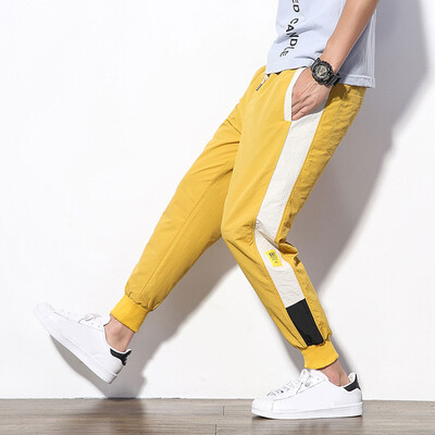 

Gobestart Mens Summer New Style Fashion Overalls Casual Pure Colour Comfortable Trousers