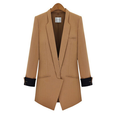 

Toponeto Womens Loose Solid Lapel Coat Trench Coat Cardigan Tops