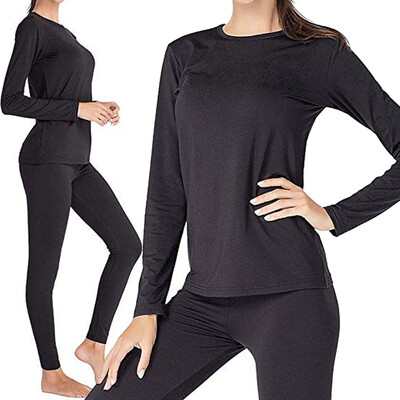 

Roseonmyhand Women Lady Blouse Pants Solid Long Sleeve Underwear Sleepwear Set Home Suit