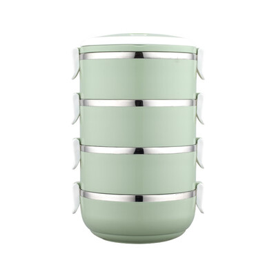

Natural Nordic Design colorful Portable stainless steel lunch box Bento Box combination container for food thermal insulation