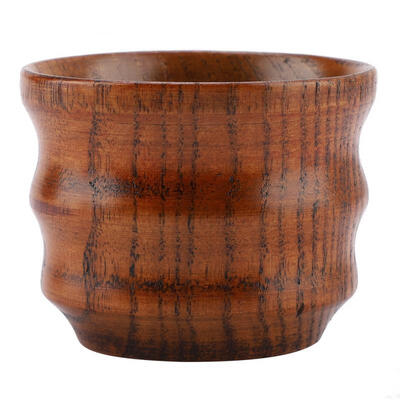 

Greensen Wooden Cup Primitive Handmade Natural Wood Coffee Tea Beer Juice Milk Cups