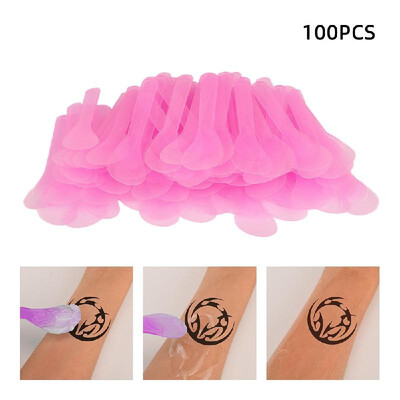 

100PCS Cosmetic Mask Mixing Spoon Spatulas Disposable Plastic Tattoo Spatula Facial Cream Mask Tip Spatulas