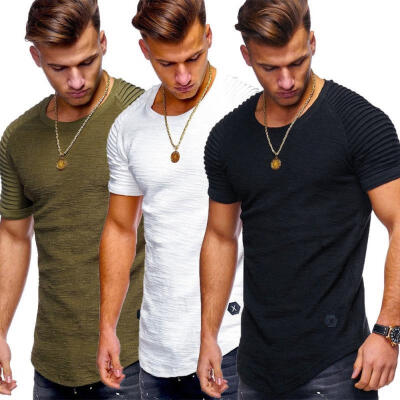 

Men&39s Slim Fit O Neck Short Sleeve Muscle Tee T-shirt Casual Tops Henley Shirts