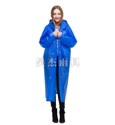 

HaoJie EVA translucent thick fashion raincoat 12820