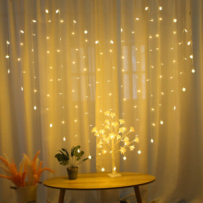 

Gobestart 112 LED Decorative Light String Love LOVE Pearl Light Love Curtain Light