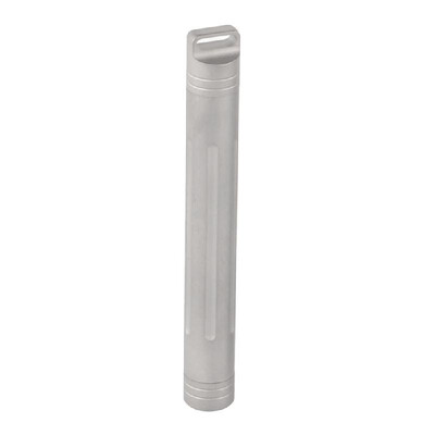 

Ultralight Waterproof Keychain Titanium Toothpick Holder Travel Camping Picnic Toothpick Pill Case Container