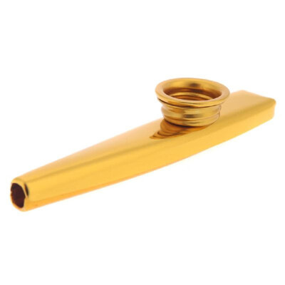 

Kazoo Aluminum Alloy Metal with 5pcs Flute Diaphragm Gift for Kids Music Lovers